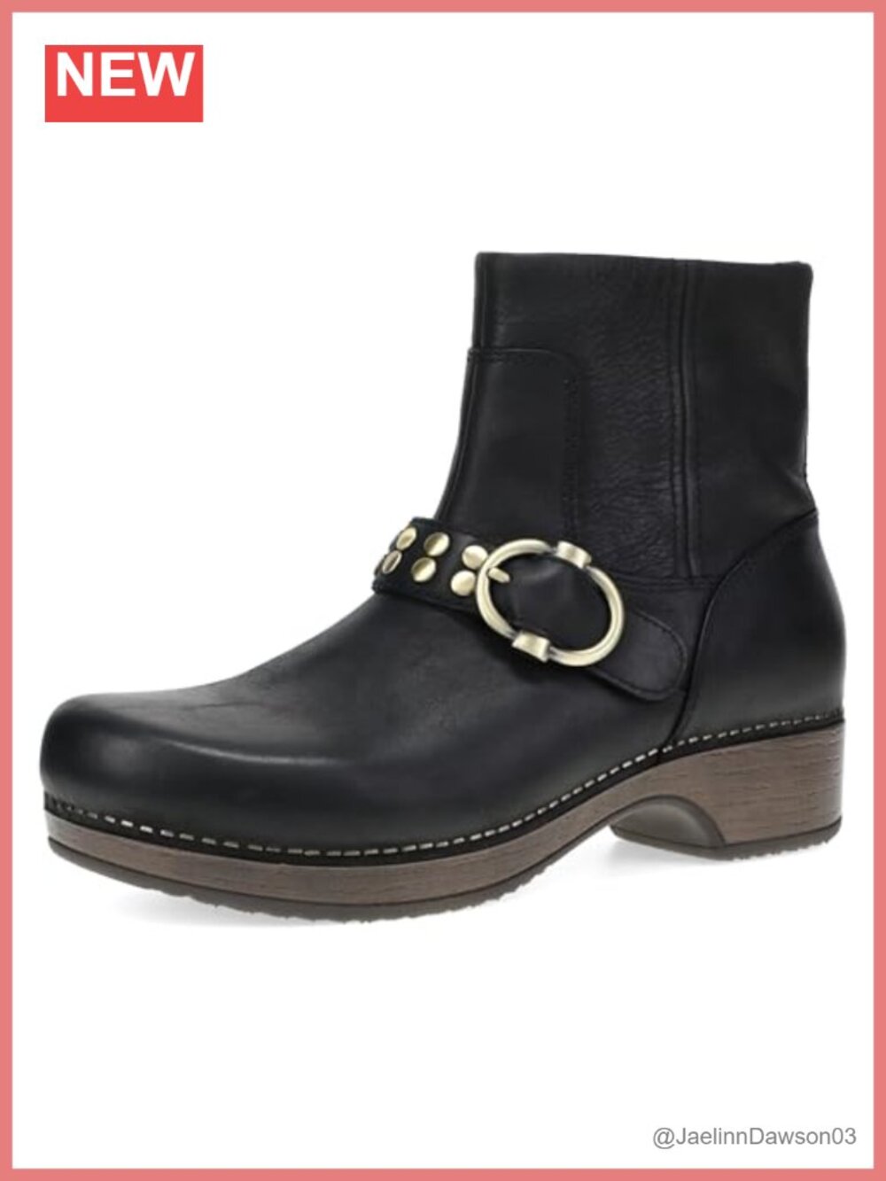 Women's Leather Ankle Boots Memory Foam Inside Zip